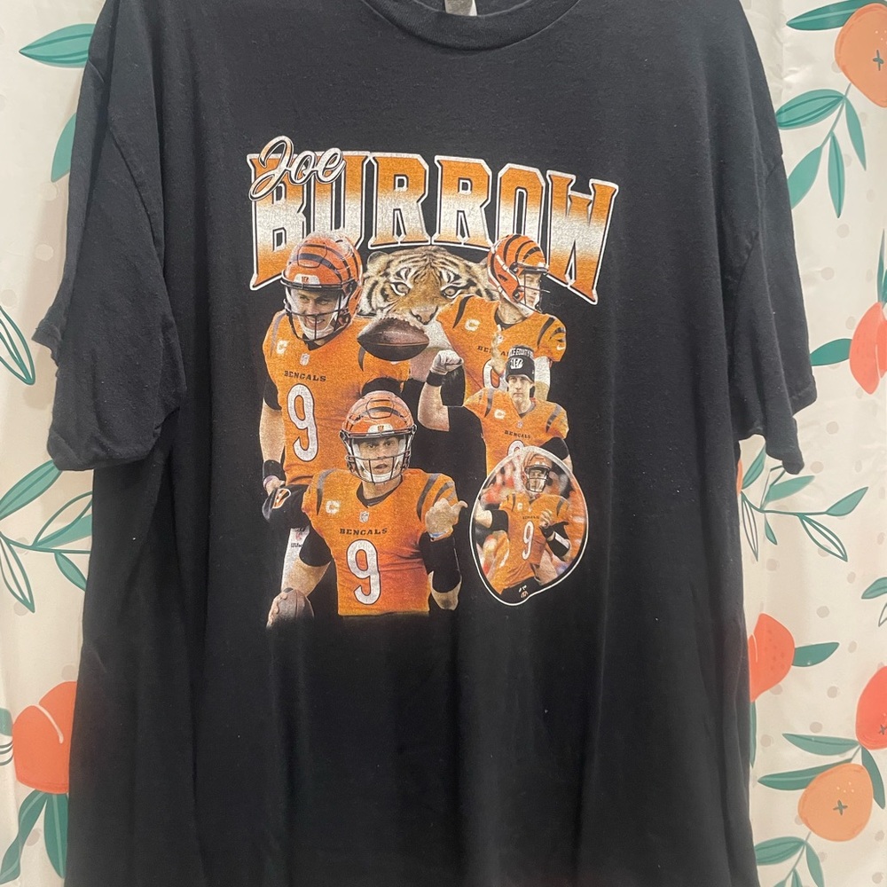 Black Joe Burrow graphic T-Shirt